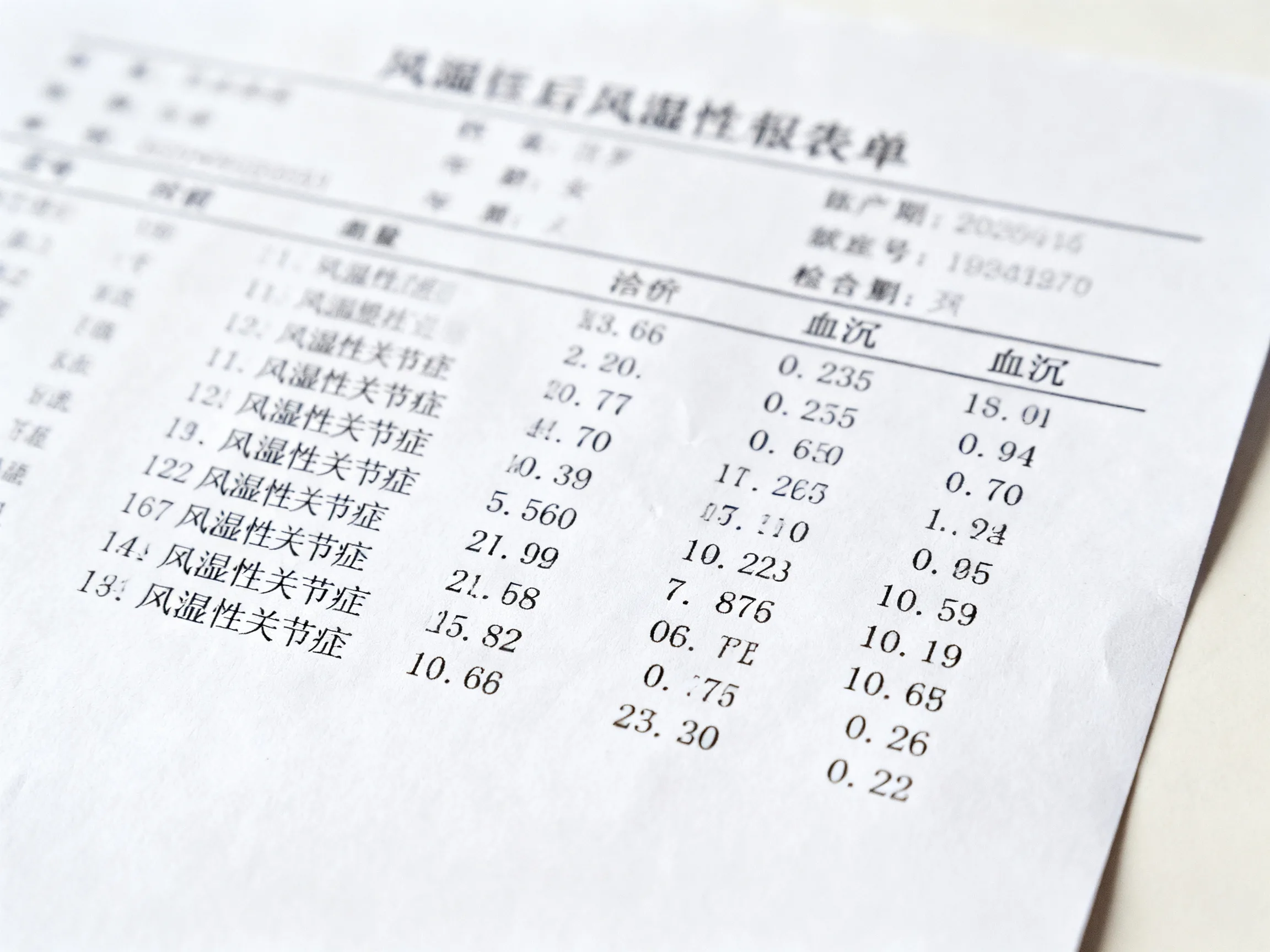 风湿性关节炎治疗效果好不好怎么从检查数据对比出来，风湿性关节炎血沉指标多少算正常